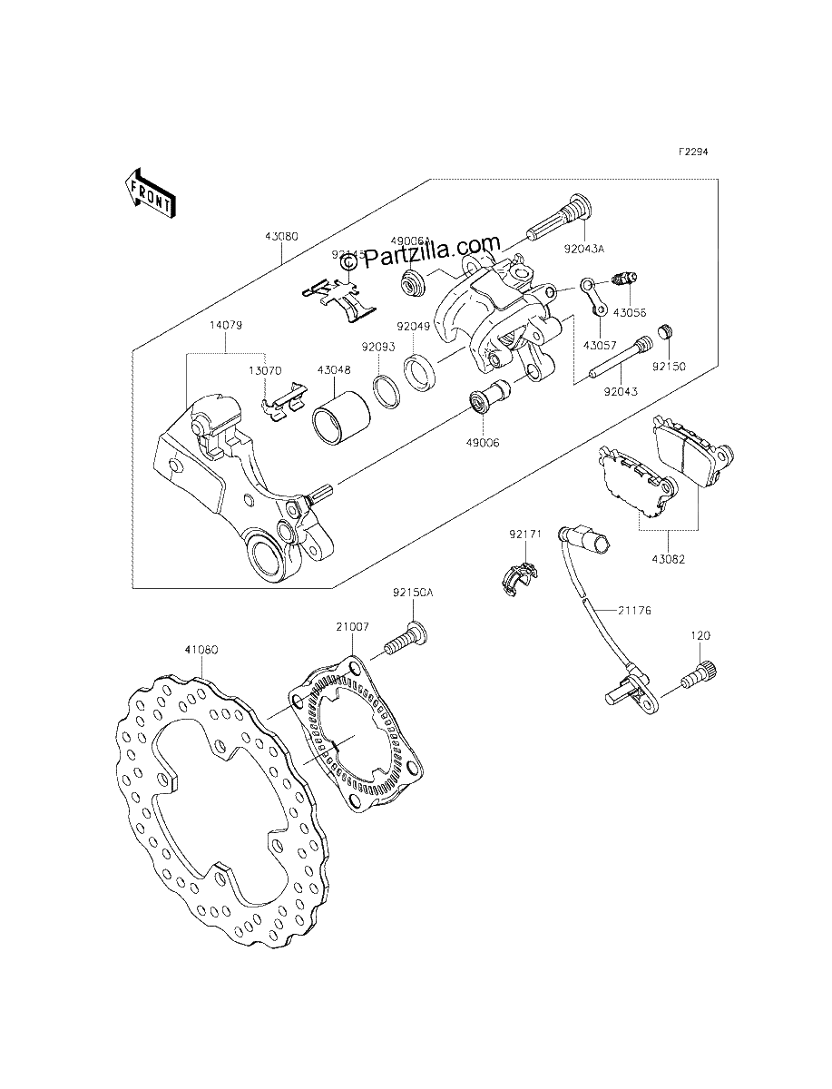 Diagrama de REAR BRAKE