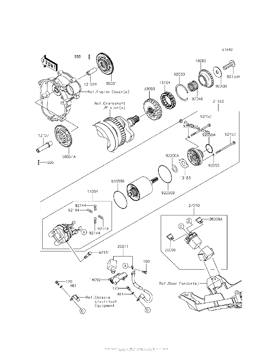Diagrama de STARTER MOTOR