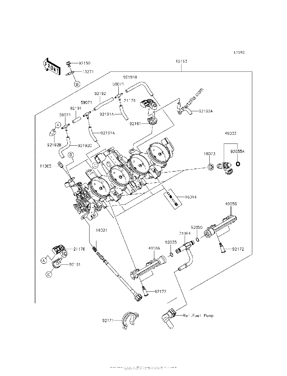 Diagrama de THROTTLE CN US