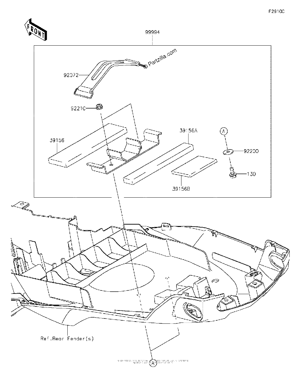 Diagrama de ACCESSORY U LOCK BRACKET