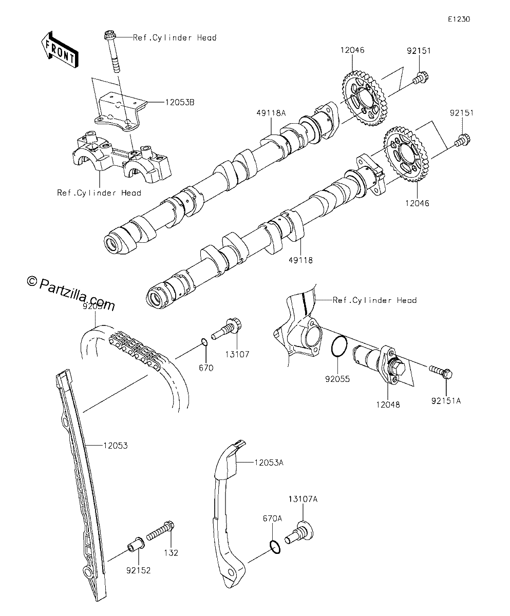 Diagrama de CAMSHAFT S TENSIONER