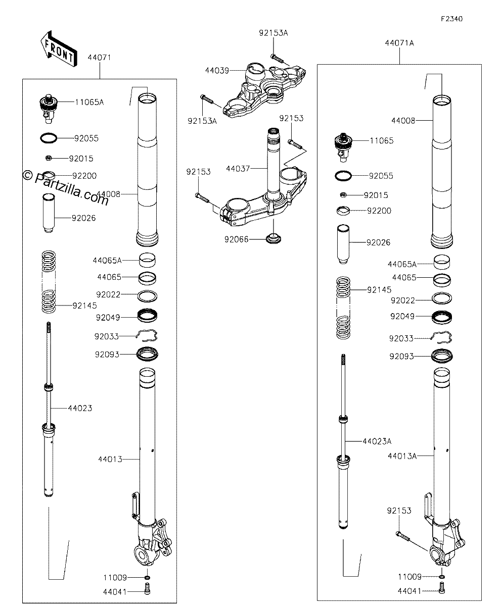 Diagrama de FRONT FORK