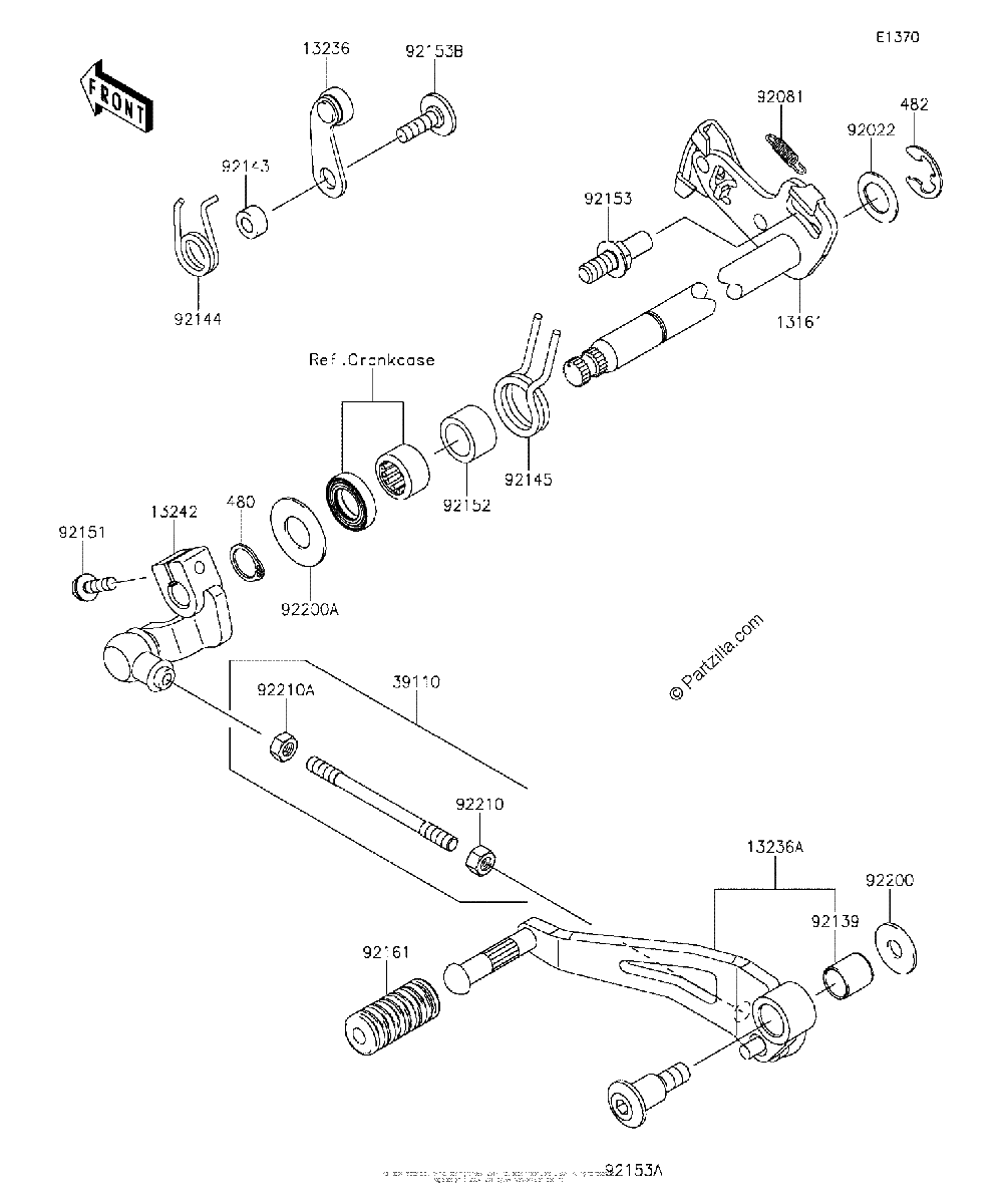 Diagrama de GEAR CHANGE MECHANISM