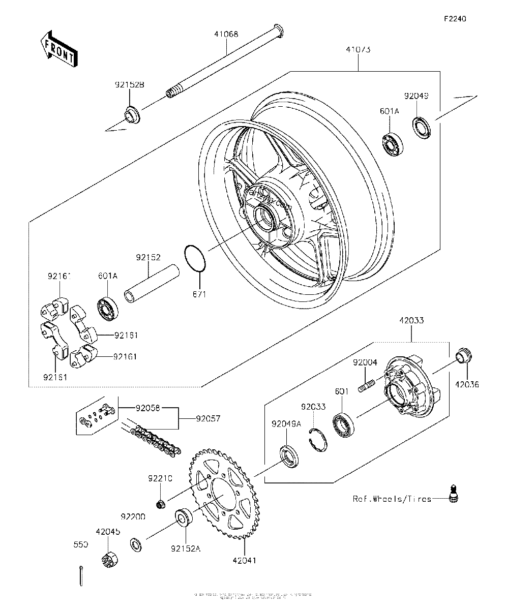 Diagrama de REAR HUB