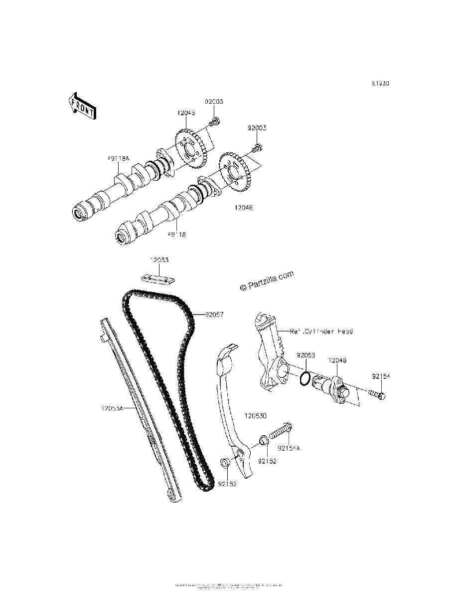 Diagrama de CAMSHAFT S TENSIONER