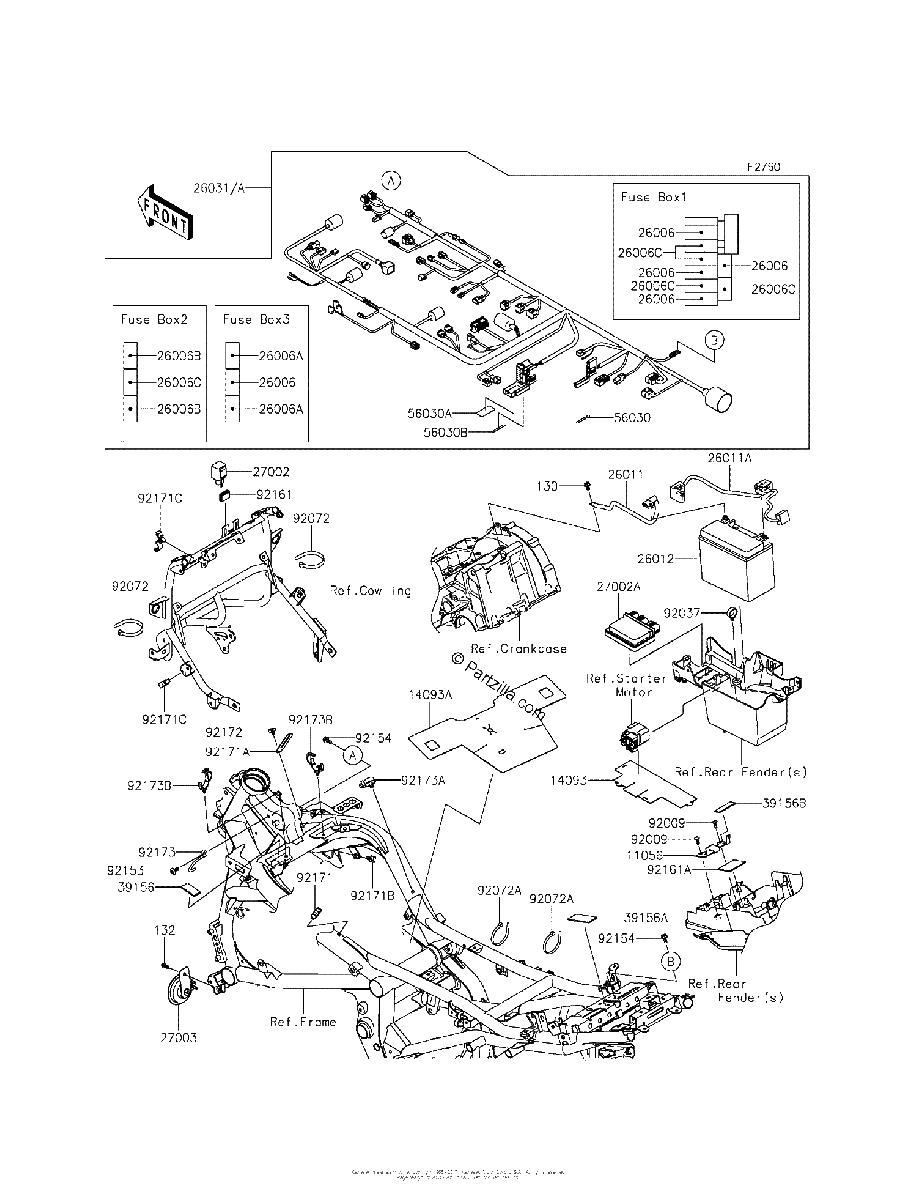 Diagrama de CHASSIS ELECTRICAL EQUIPMENT