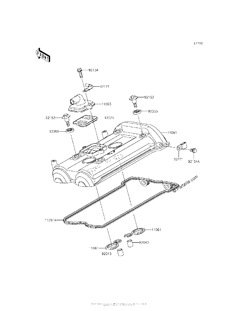 Diagrama de CYLINDER HEAD COVER