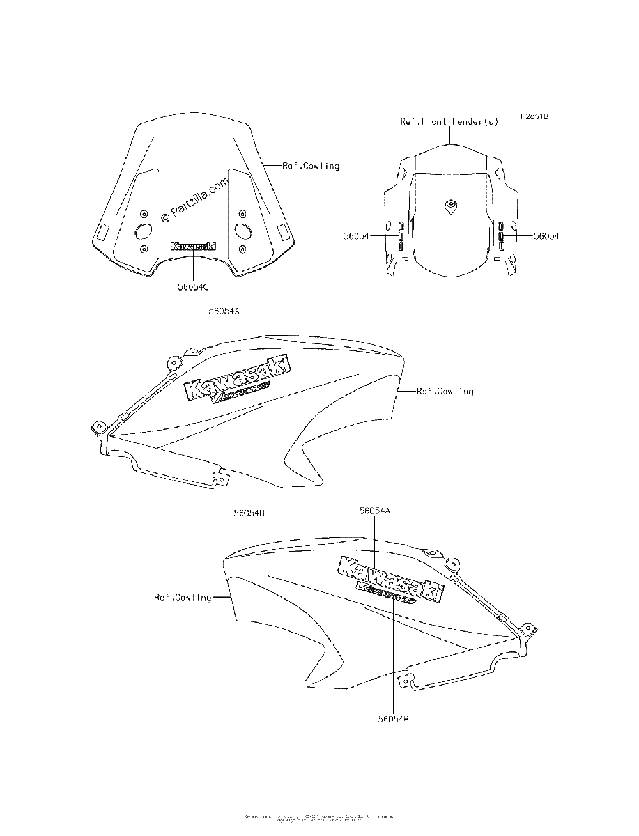 Diagrama de DECALS WHITE FFF CA US