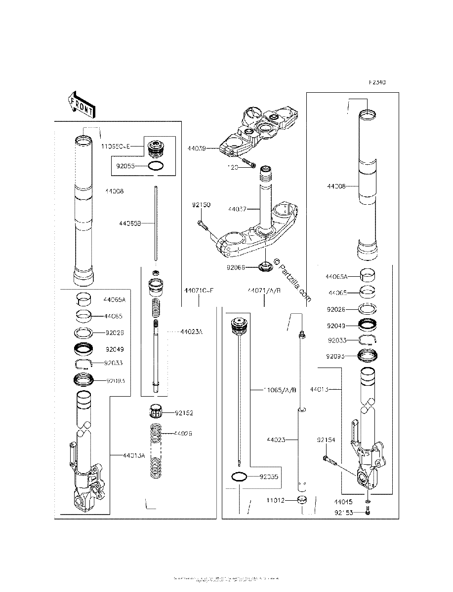 Diagrama de FRONT FORK