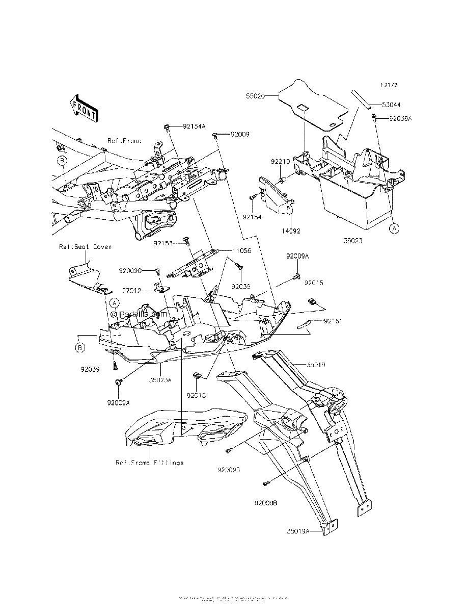 Diagrama de REAR FENDER S