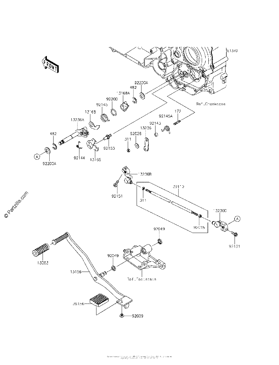 Diagrama de GEAR CHANGE MECHANISM