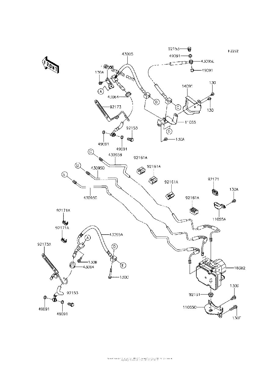 Diagrama de BRAKE PIPING