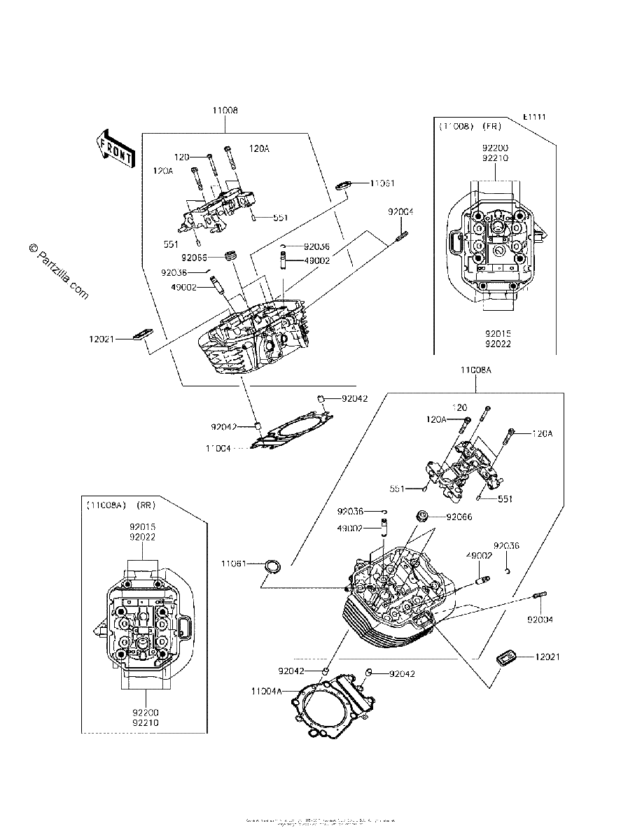 Diagrama de CYLINDER HEAD