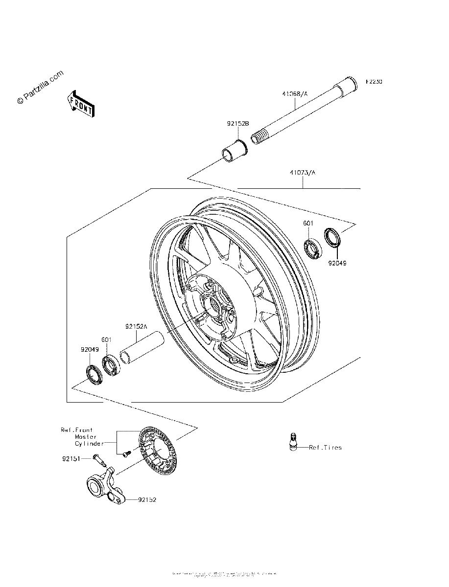 Diagrama de FRONT WHEEL