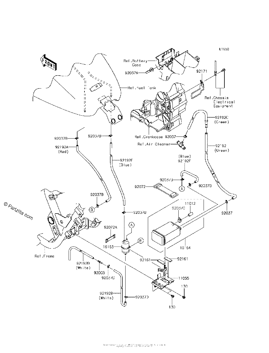 Diagrama de FUEL EVAPORATIVE SYSTEM CA
