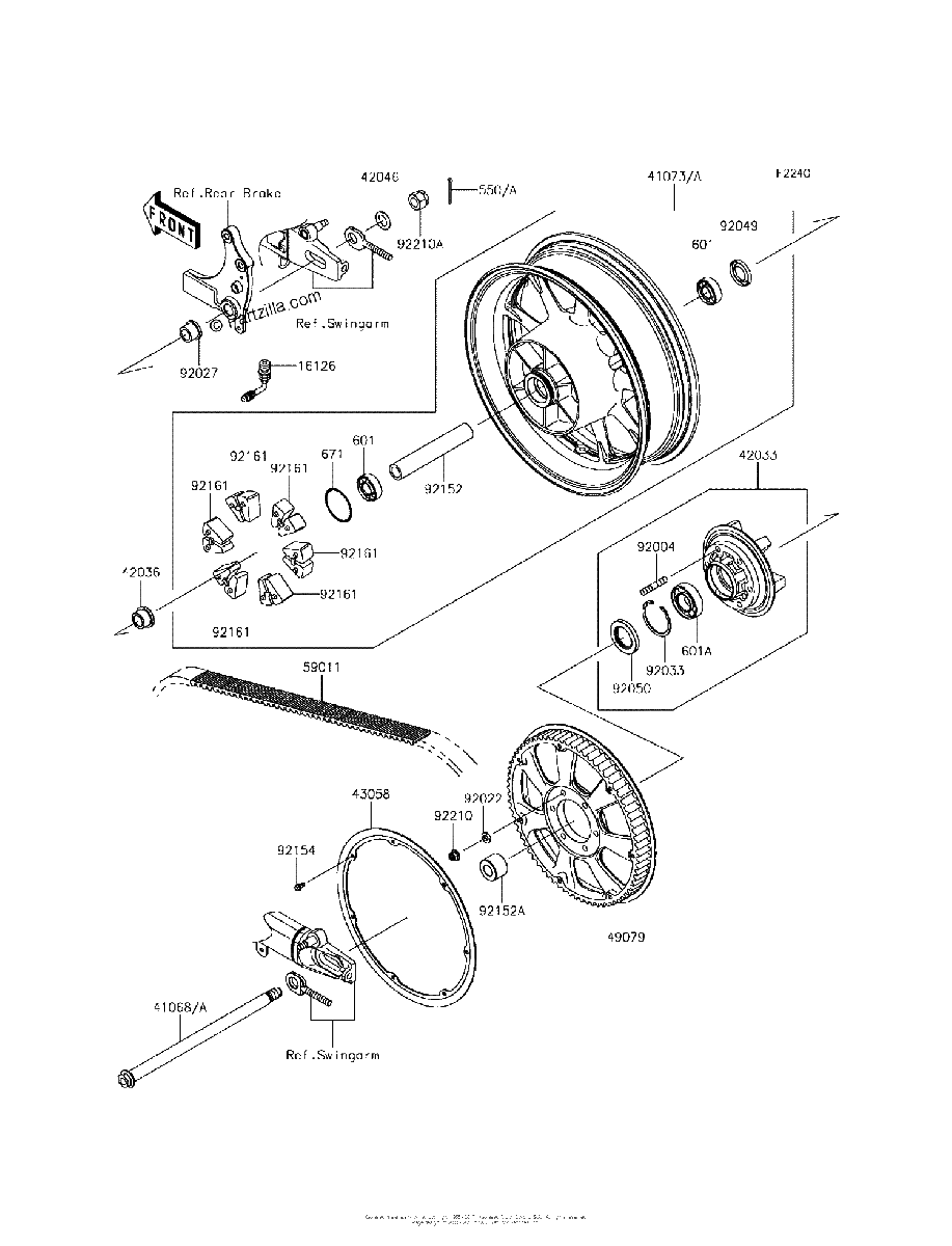 Diagrama de REAR WHEEL CHAIN