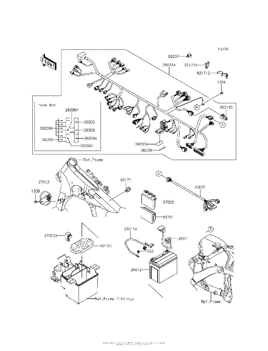 Diagrama de CHASSIS ELECTRICAL EQUIPMENT
