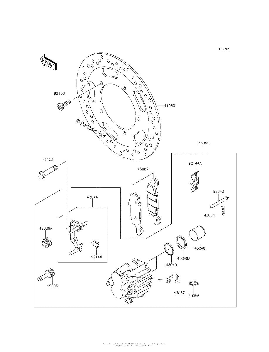 Diagrama de FRONT BRAKE