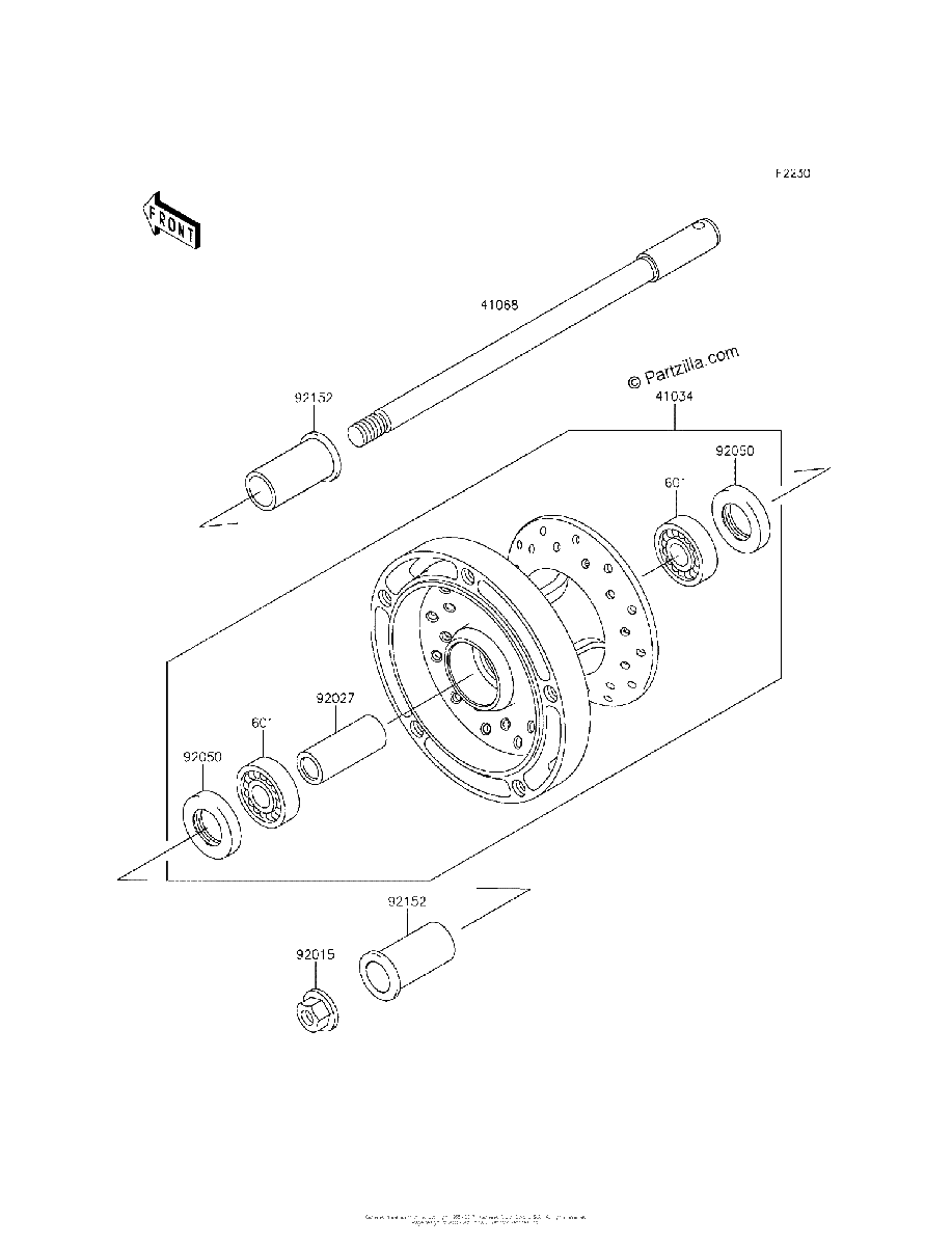 Diagrama de FRONT WHEEL
