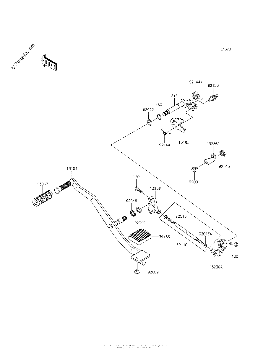 Diagrama de GEAR CHANGE MECHANISM