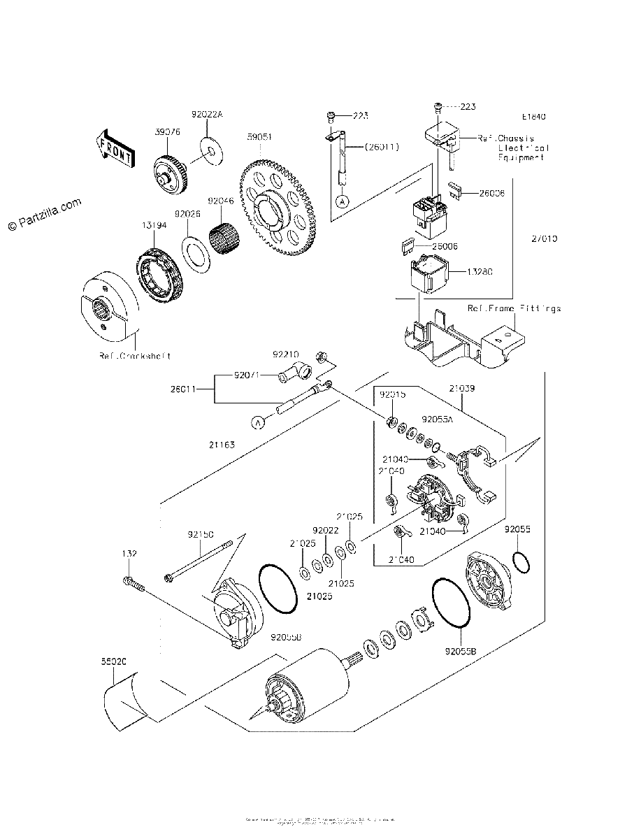 Diagrama de STARTER MOTOR