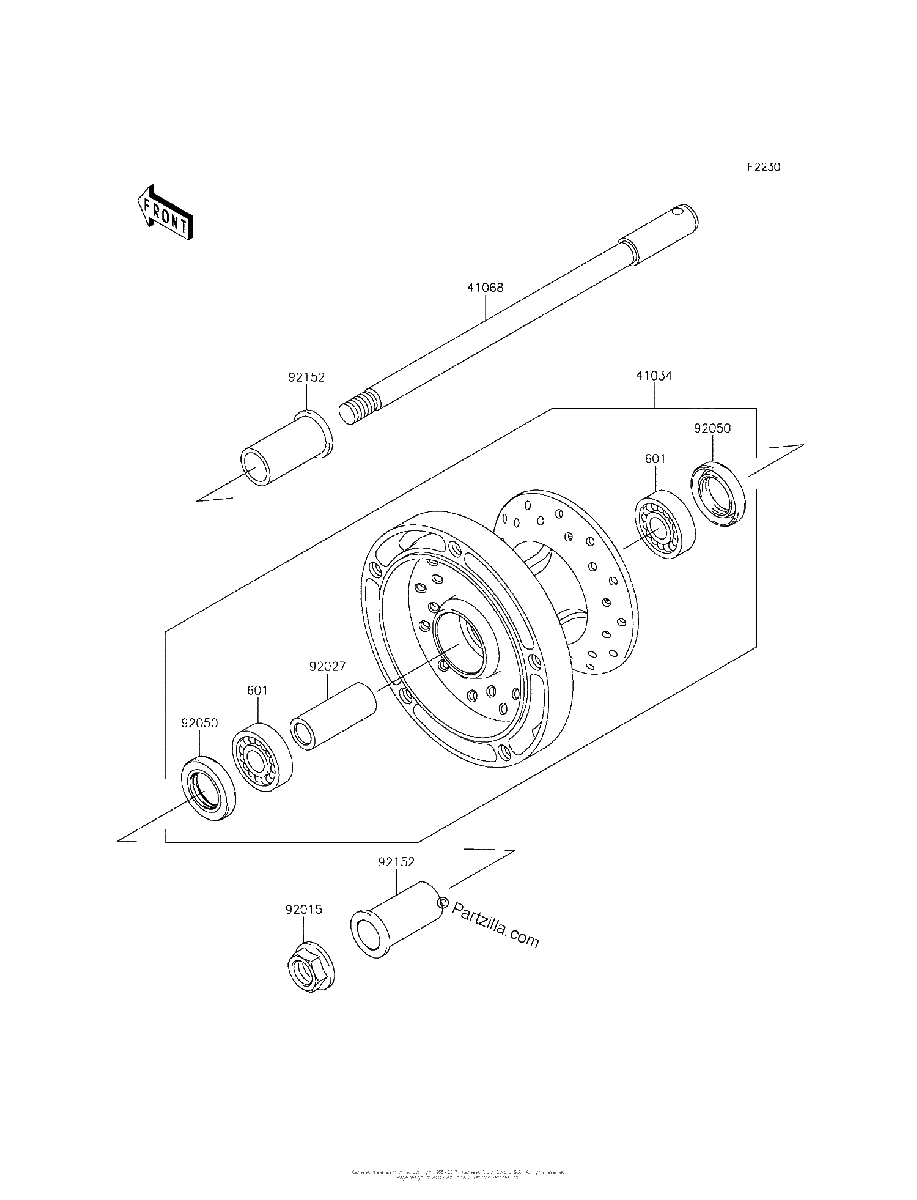 Diagrama de FRONT WHEEL