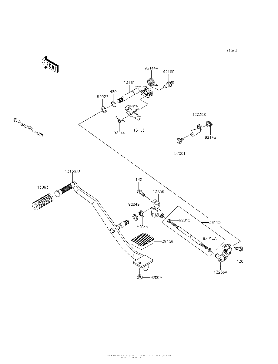 Diagrama de GEAR CHANGE MECHANISM