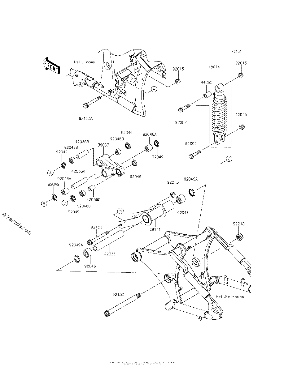 Diagrama de SUSPENSION SHOCK ABSORBER