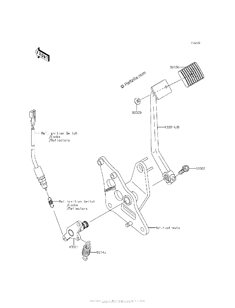Diagrama de BRAKE PEDAL TORQUE LINK