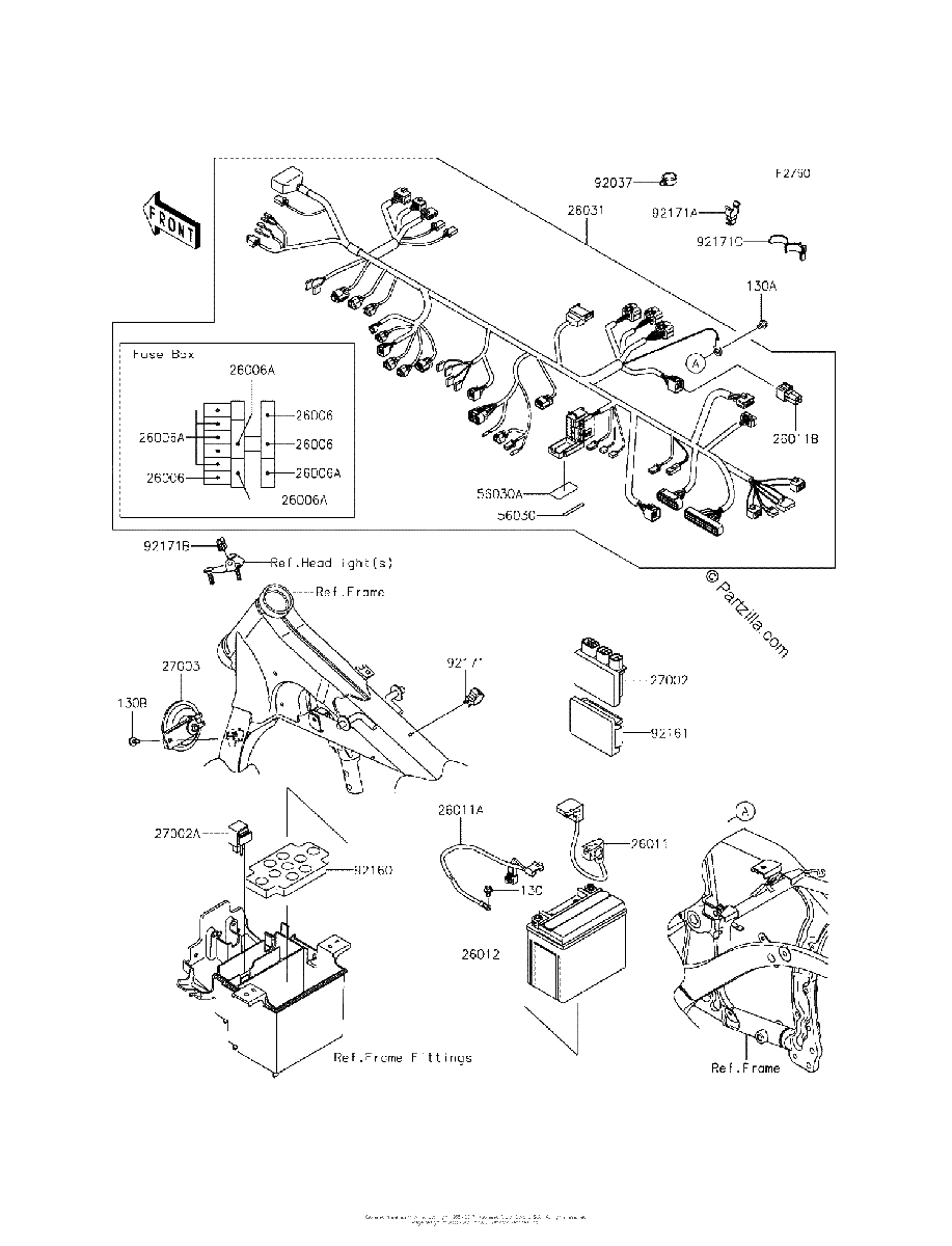 Diagrama de CHASSIS ELECTRICAL EQUIPMENT