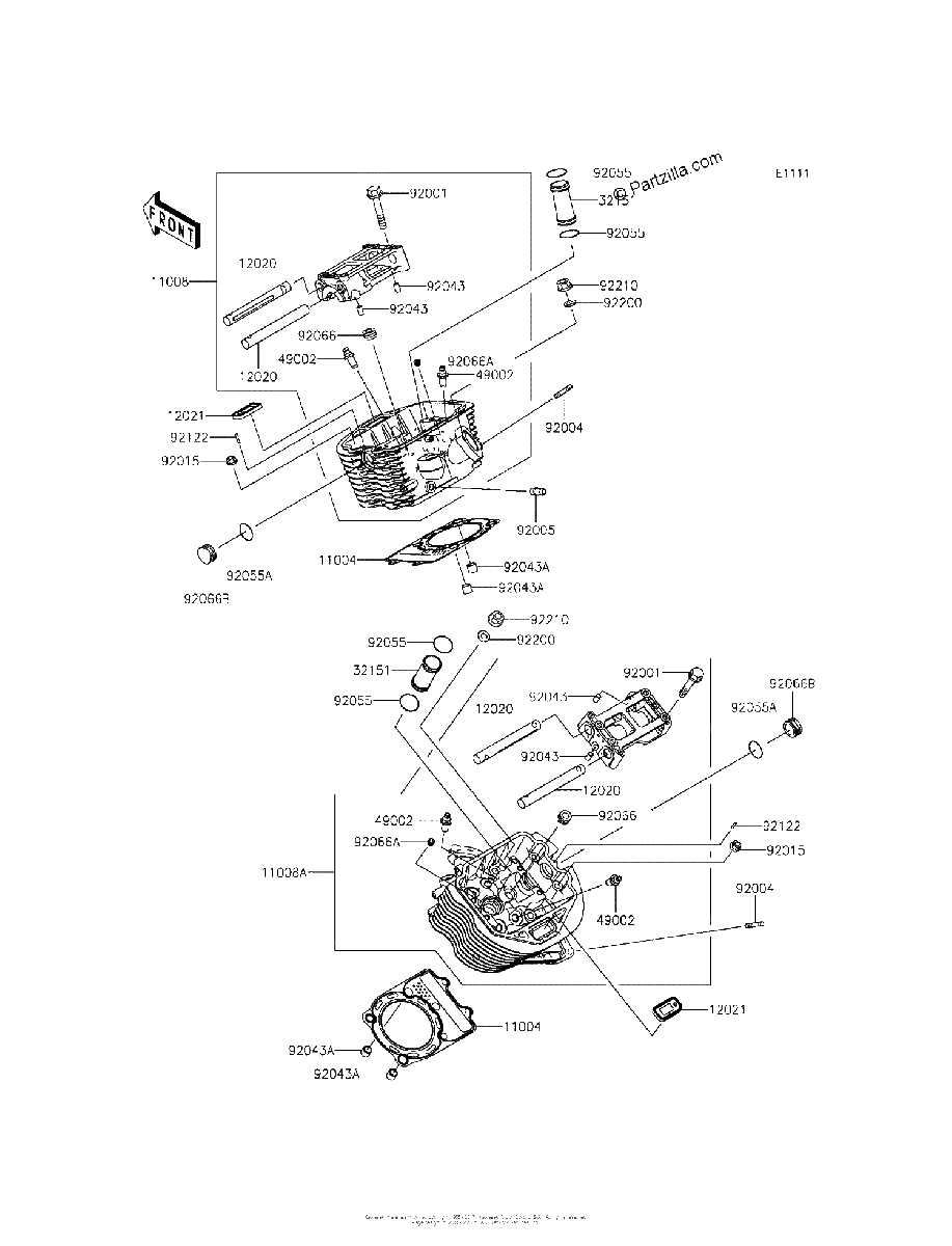 Diagrama de CYLINDER HEAD