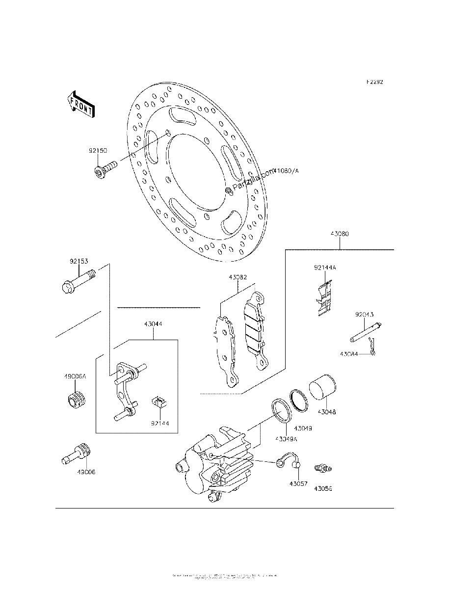 Diagrama de FRONT BRAKE