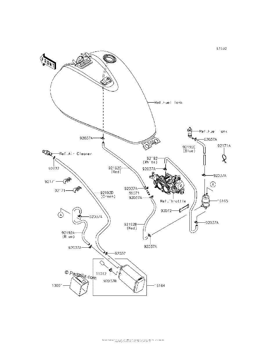 Diagrama de FUEL EVAPORATIVE SYSTEM CA