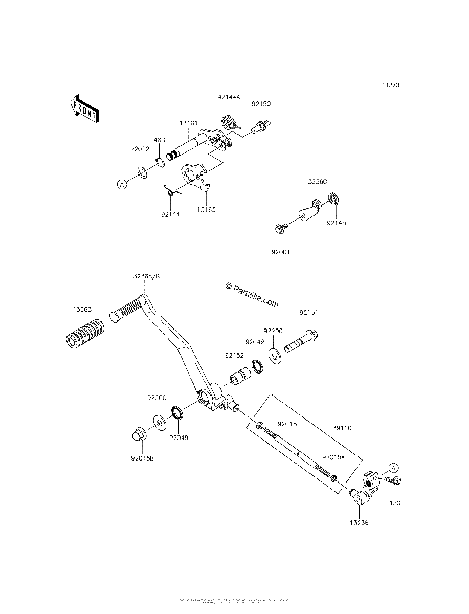 Diagrama de GEAR CHANGE MECHANISM