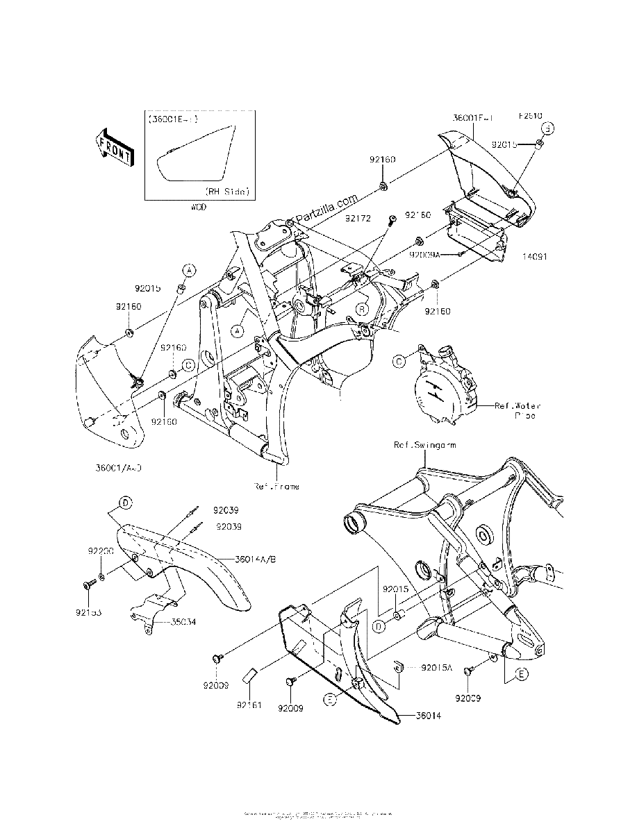 Diagrama de SIDE COVERS CHAIN COVER