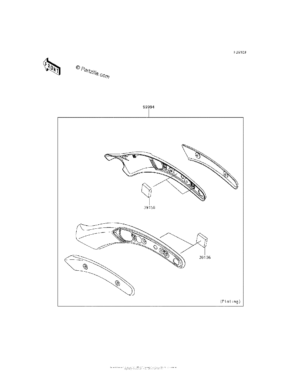 Diagrama de ACCESSORY FENDER STRUT COVER