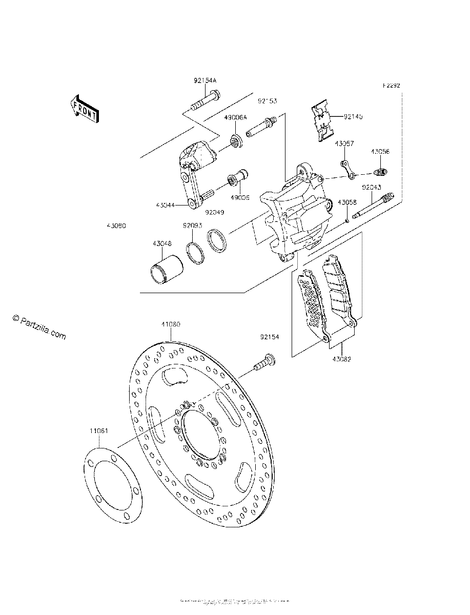 Diagrama de FRONT BRAKE