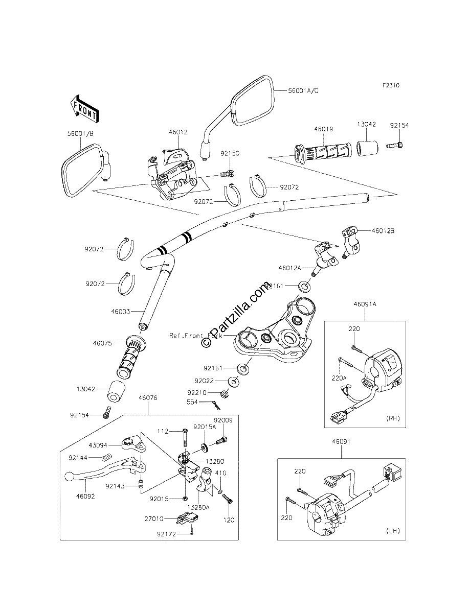 Diagrama de HANDLEBAR