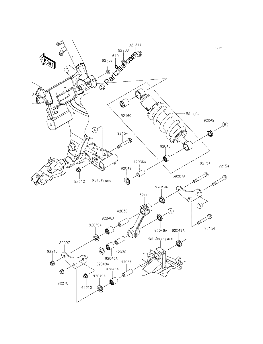 Diagrama de SUSPENSION SHOCK ABSORBER