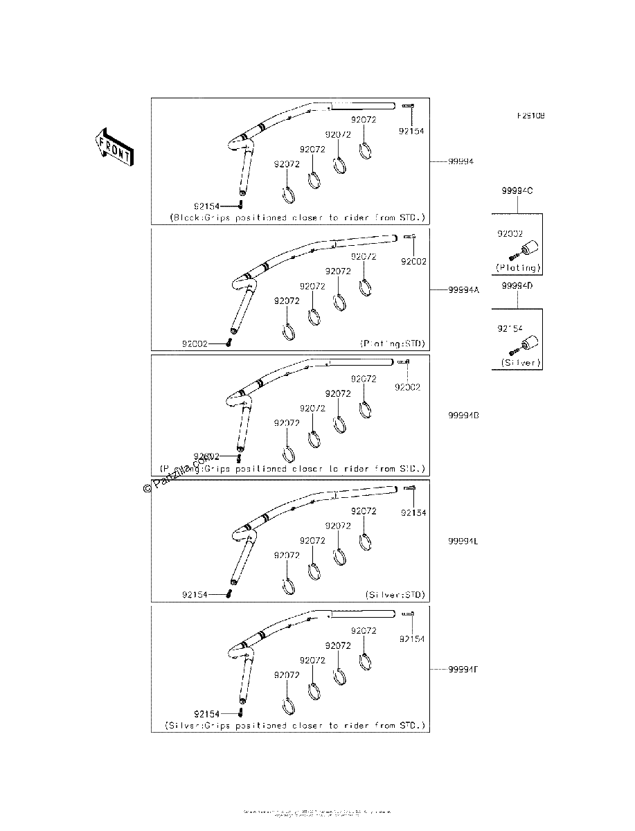 Diagrama de ACCESSORY HANDLEBAR