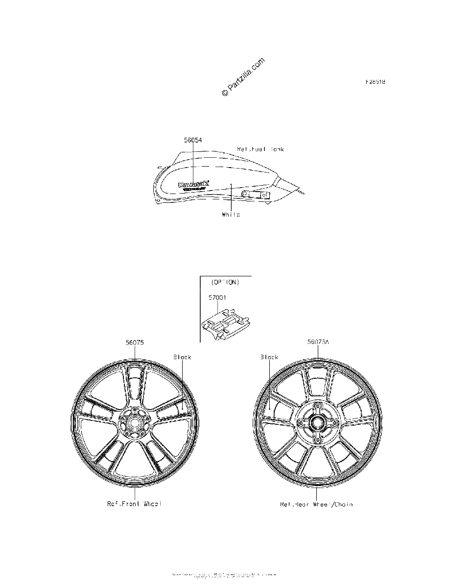 Diagrama de DECALS WHITE AFF
