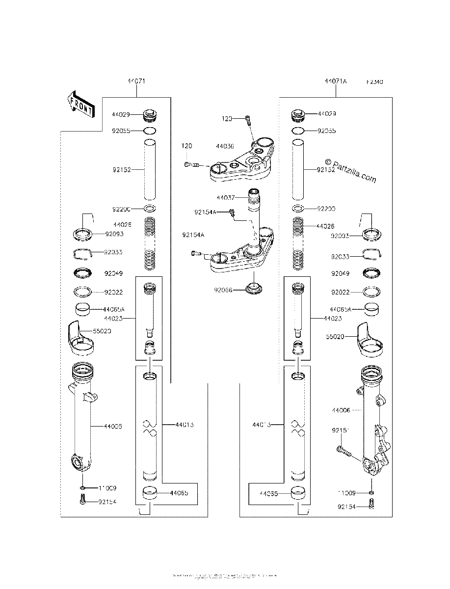 Diagrama de FRONT FORK
