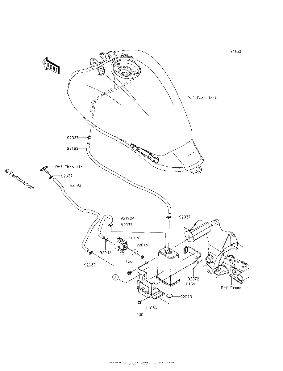 Diagrama de FUEL EVAPORATIVE SYSTEM CA