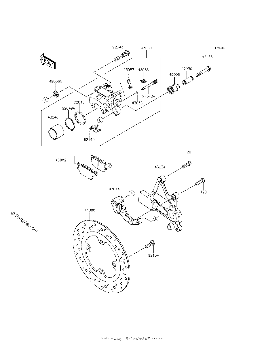Diagrama de REAR BRAKE