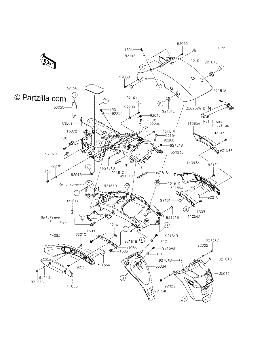 Diagrama de REAR FENDER S