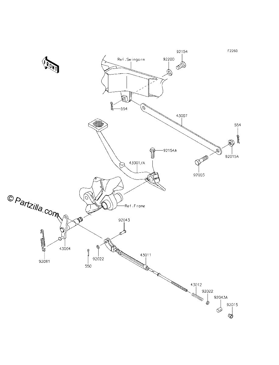 Diagrama de BRAKE PEDAL