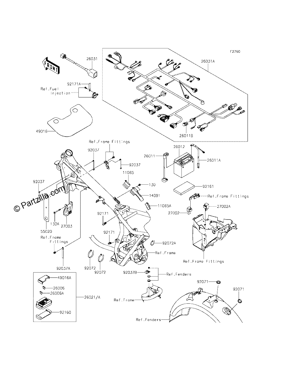 Diagrama de CHASSIS ELECTRICAL EQUIPMENT