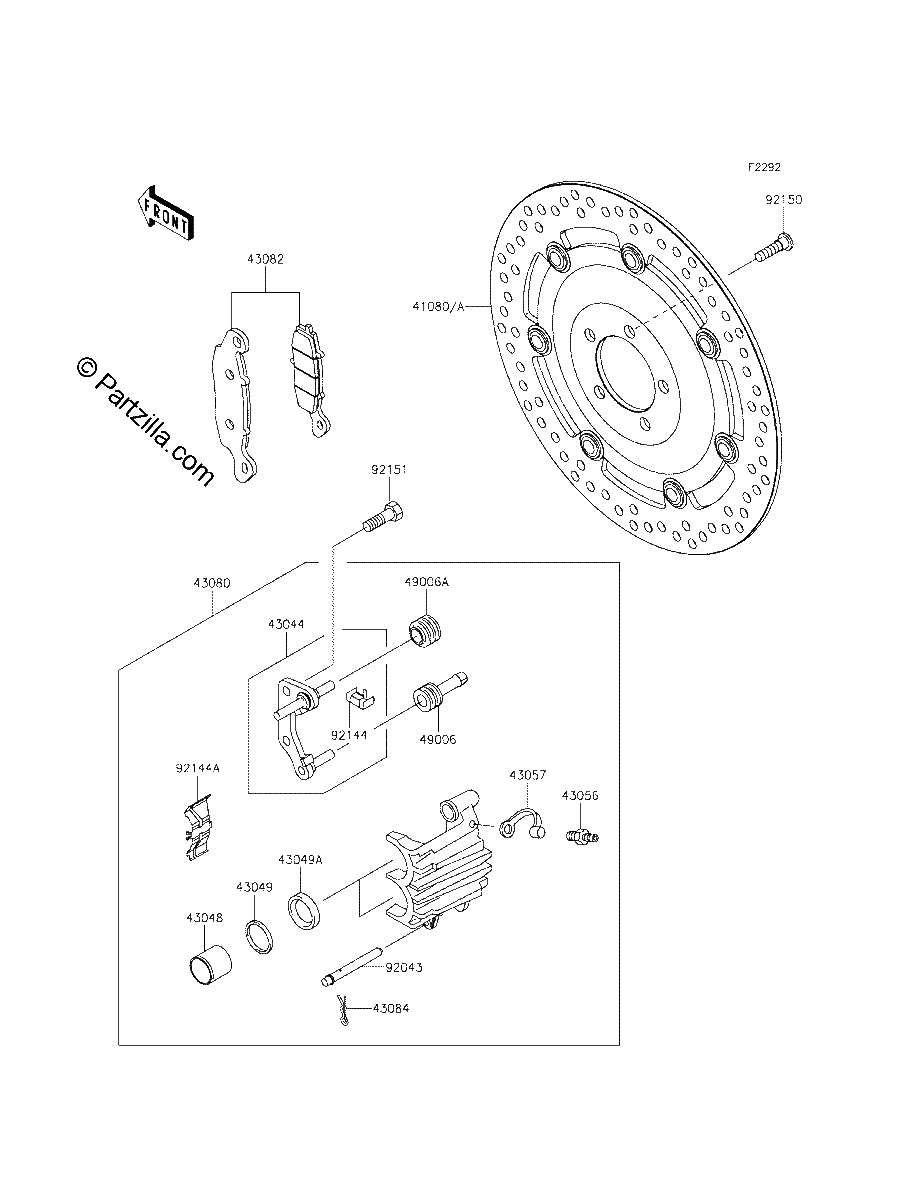 Diagrama de FRONT BRAKE