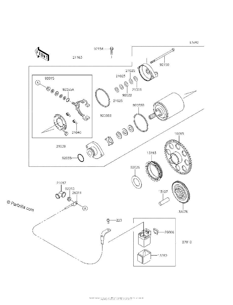 Diagrama de STARTER MOTOR