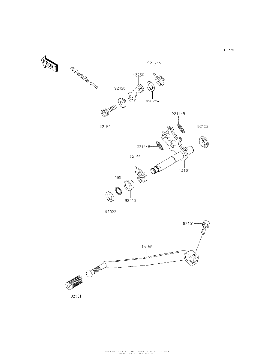 Diagrama de GEAR CHANGE MECHANISM